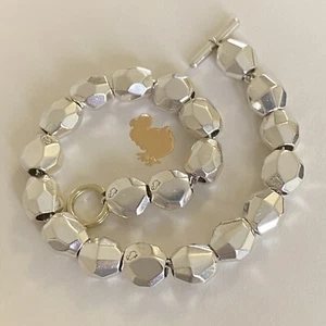 Dodo Pomellato Bracciale Pepite Argento Oro Giallo 18kt Raro Fuori Produzione - Foto 1 di 9