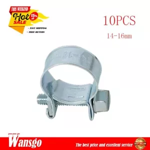 NUOVO 10PCS 3/8" MORSETTO TUBO INIEZIONE CARBURANTE / Morsetti carburante AUTO (14-16mm) - Foto 1 di 7