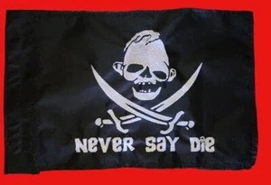 Custom SLOTH Never Say Die Safety Flag ATV UTV SAILBOAT Recumbent Trike boat - Picture 1 of 5