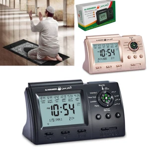 Reloj de mesa musulmán Azan, reloj de oración Azan Athan color negro completo Azan para - Imagen 1 de 12