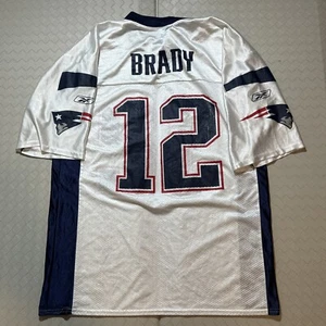 Camiseta deportiva blanca Reebok de los New England Patriots de la NFL de fútbol americano talla grande - Imagen 1 de 3