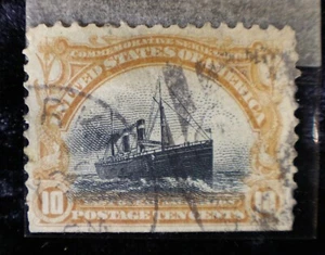 10C 10 centesimi francobollo Stati Uniti navigazione oceanica veloce vintage USA affrancatura panamericana 1901 HTF - Foto 1 di 12