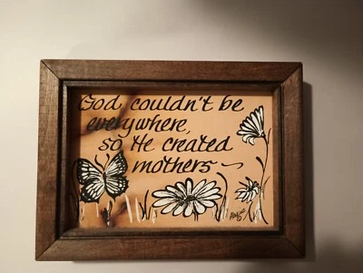 Placa de arte de arroz Alexine que Dios creó a las madres de pie libre o montaje decoración de tela Foto 1 de 2