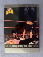 WWE/WWF FLEER ULTIMATE DIVAS 2001 "LITA vs MOLLY HOLLY" WRESTLING TRADING CARD
