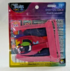 New Dreamworks Trolls World Tour Kid’s Face Masks Poppy - Picture 1 of 3
