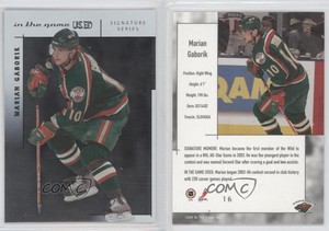 2003-04 In the Game-Used Signature Series Marian Gaborik #16