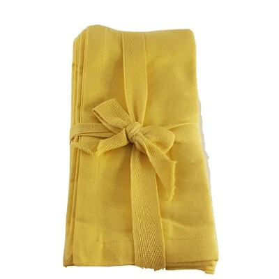 tag® TAG Brand Set of  4 Cotton Napkins Yellow Beach NWOT - Image 1 of 4