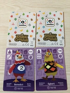 Tierkreuzung Neue Horizonte amiibo Karte 136 Egbert 171 Benedikt 2 Mysteryshiny - Bild 1 von 1