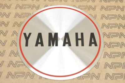 NOS Yamaha 1972 CS5 LS2 Crank Case Oil Pump Cover Emblem 307-15425-00 - Image 1 of 3