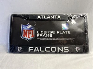 Atlanta Falcons Black License Plate Frame. D - Picture 1 of 3