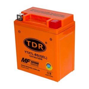 YTX7L-BS YTX7LBS Motorcycle Battery for Honda Suzuki Yamaha KTM Kawasaki BMW 7AH - Picture 1 of 10