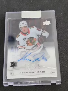 2018-19 UPPER DECK CLEAR CUT HENRI JOKIHARJU CCR-HJ ROOKIE AUTO ACETATE SILVER - Picture 1 of 2