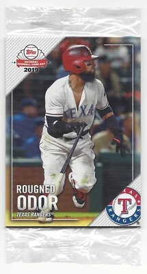 2019 Topps National Baseball Card Day Rangers SGA Unopened Pack Rougned Odor - Image 1 of 4