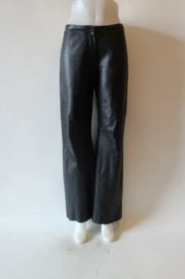 PANTALONES MUJER JOHN CARLISLE ESSENTIALS CUERO NEGRO 8 * Foto 1 de 4