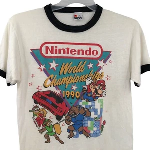 VTG Nintendo 1990 World Championships Original Licensed T Shirt Size Medium - Picture 1 of 22