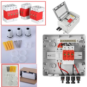Solar Anschlusskasten PV Überspannungsschutz T2 Solarpanel 1-Strings 2-Strings - Bild 1 von 19