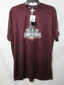 Adidas Campeonatos Americanos Hombres Camisa XL Roja Ropa Activa Granate Poliéster Nueva - Imagen 1 de 10