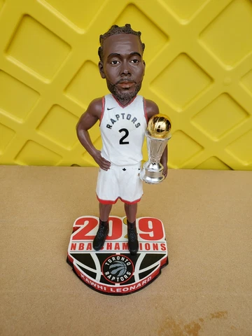 KAWHI LEONARD Toronto Raptors 2019 Champions BOBBLEHEAD Misprint Name Cover