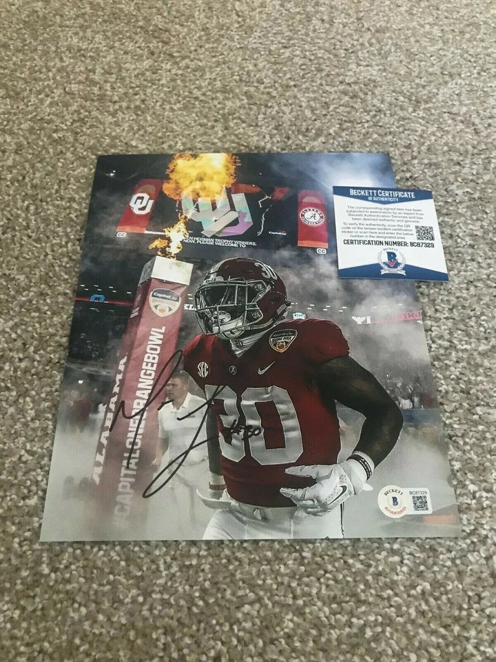 MACK WILSON Signed Autograph 8x10 Photo COOL ALABAMA SMOKE BROWNS BAS BECKETT - Изображение 1 из 1