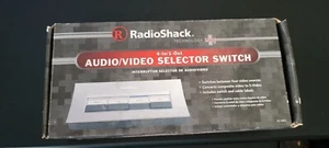 Genuine Radio Shack ~ 4-in/1-Out Audio/Video Selector Switch ~ Vintage NIB - Picture 1 of 9