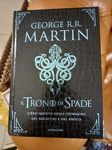 George Martin IL TRONO DI SPADE libro quinto - Mondadori Deluxe pelle di drago 5