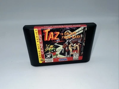 Taz in Escape From Mars Sega Genesis, 1994 Cartridge only Clean - Image 1 of 4
