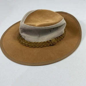 Dorfman Pacific DPC Sombrero Vaquero Ajustado Para Hombres Grande X-Grande Marrón Malla Exterior - Imagen 1 de 8