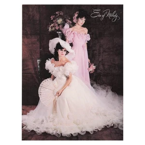 Eve of Milady 80s Bridal Fashion Wedding Gown Vintage Magazine Print Ad 1983 - Picture 1 of 1