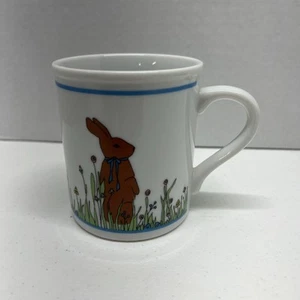 Vintage ‘90s - Chocolate Bunny Rabbit 8 oz Mug - Papél Carolyn Lary Ltd Easter - Picture 1 of 10