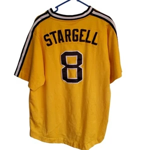 Willie Stargell Pittsburgh Pirates Yellow Nike Cooperstown Collection Jersey - Picture 1 of 16