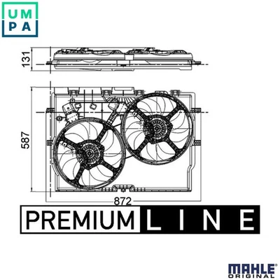 FAN ENGINE COOLING CFF 228 000P FOR FIAT DUCATO/Platform/Chassis/Van/Bus 2.2L - Image 1 of 4