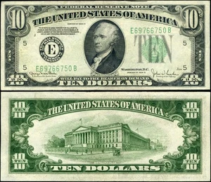 FR. 2009 E $10 1934-D Federal Reserve Note Richmond E-B Block CU - Picture 1 of 3