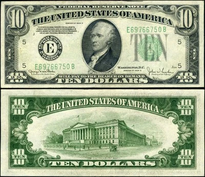 FR. 2009 E $10 1934-D Federal Reserve Note Richmond E-B Block CU - Image 1 of 3