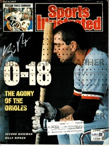 BILLY RIPKEN SIGNED S.I. SPORTS ILLUSTRATED - Baltimore Orioles - J.S.A. Cert. - Picture 1 of 2
