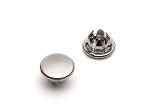 Nickel Plated Steel Cap with Tapered Prongs - 1/4" I.D. Holes 7379 - pack of 50 - Picture 1 of 2