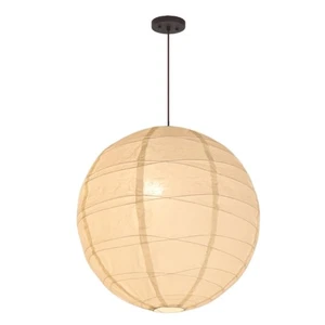 Nogy Lantern Lamp Pendant Light - Paper Lantern Pendant - Off White Paper Pen... - Picture 1 of 9