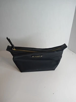 Bolsa de viagem Kate Spade New York preta maquiagem com fecho de zíper - Imagem 1 de 4