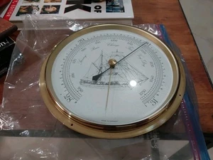Vintage Sailing Ship 20cm Large Barometer Made West Germany - Picture 1 of 4