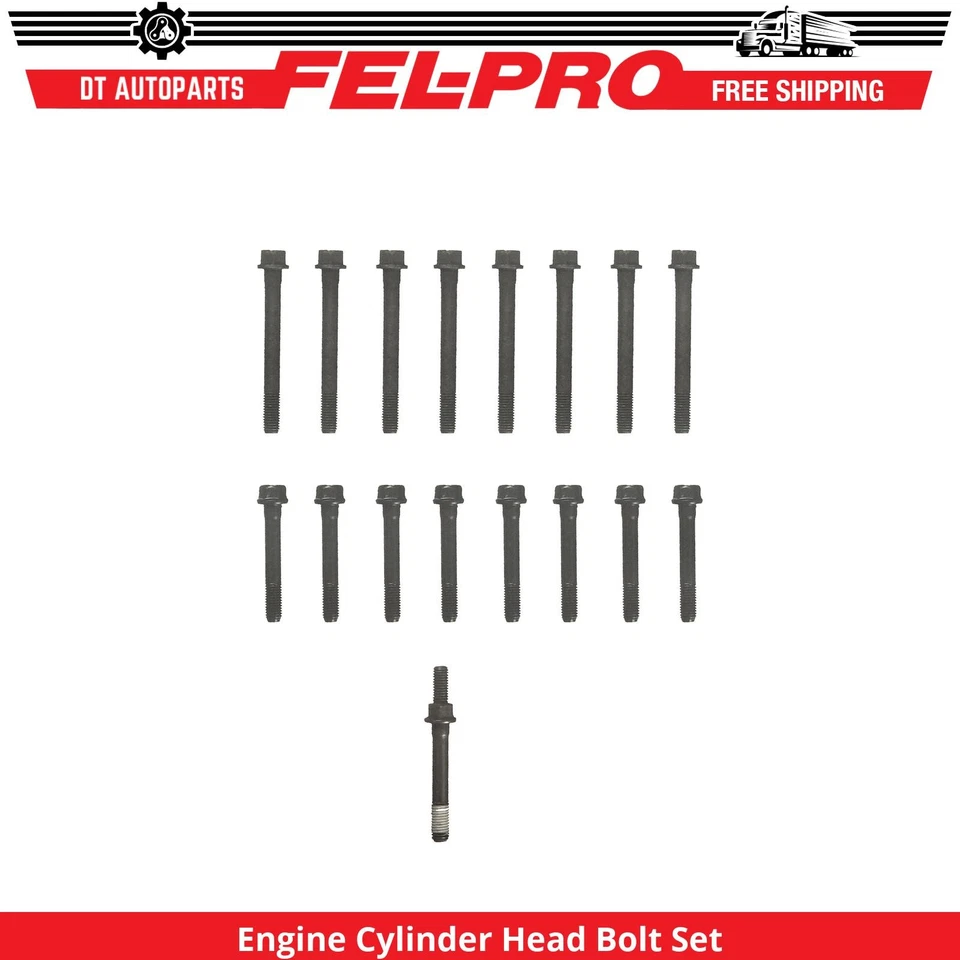 Para 1989-1991 Isuzu Trooper 2.8L V6 conjunto de parafusos de cabeça de cilindro de motor Fel-Pro 1990 - Imagem 1 de 1