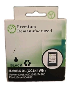 Ink Premium Black H-60BK XL (CC641WN) Expired: 8/2014 - Picture 1 of 1