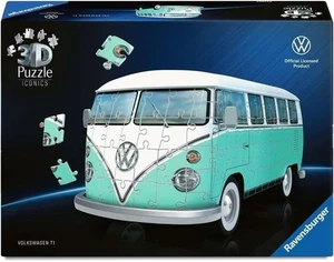 NEW Ravensburger 185 Pieces Jigsaw 3D Puzzle Iconics Volkswagen T1 - Picture 1 of 2