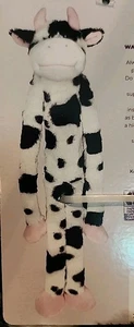 JUGUETE PARA PERROS VACA CHIRRIANTE Multipet Swingin' Slevin Cow Blanco/Negro Nuevo con etiquetas - Imagen 1 de 3