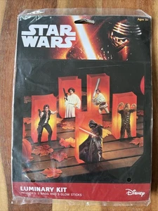 5 Star Wars Luminary Kits Glow Sticks Halloween Darth Vader Chewbacca Leia - Picture 1 of 4