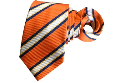 CORBATA HOMBRE ÁGUILA NARANJA/RAYAS ANCHO: 3.7/8" LARGO: 59" Foto 1 de 3