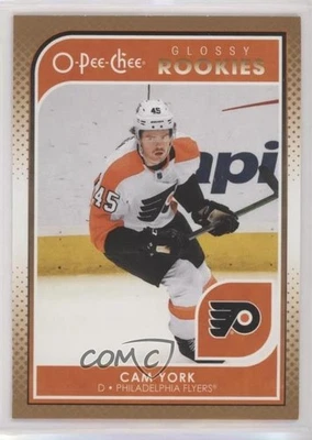 2021-22 Upper Deck Series 1 O-Pee-Chee Glossy Rookies Bronze Cam York #R-3 RC - Image 1 of 2