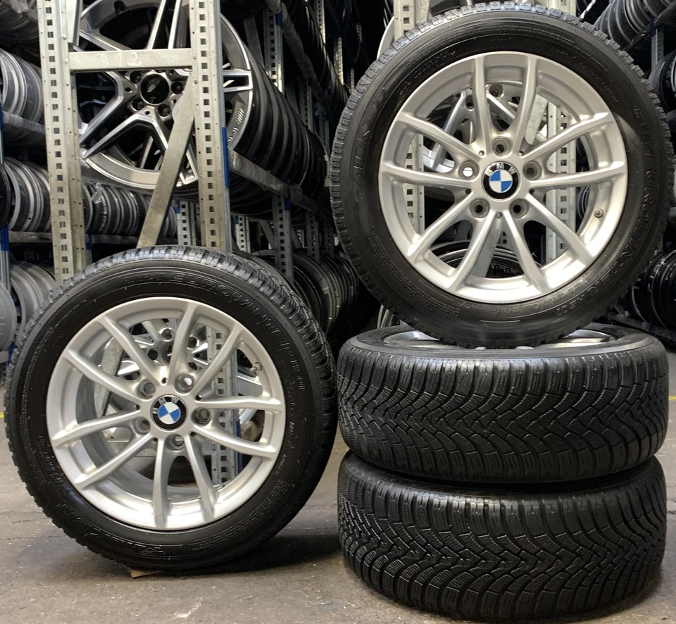 4x Original BMW Winterräder 205/55 R16 91H - für 1er F20 F21 2er F22 F23 2398 - Bild 1 von 3
