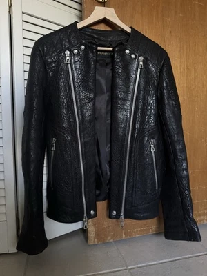Chaqueta de cuero Balmain x H&M talla pequeña para hombre Foto 1 de 4