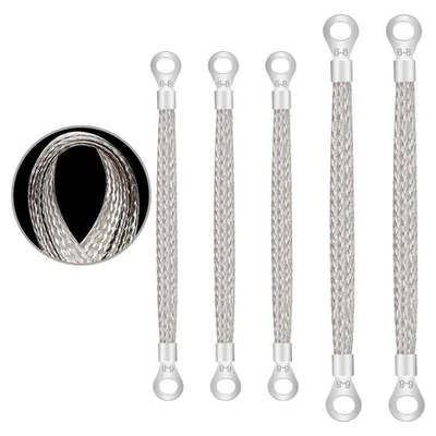 5× Universal Automotive Ground Strap Tinned Copper Car Engine Ground Strap Cable - Image 1 of 4