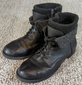 Torrid Casual Boots Black Men’s Lace Up Size 12 - Imagen 1 de 10