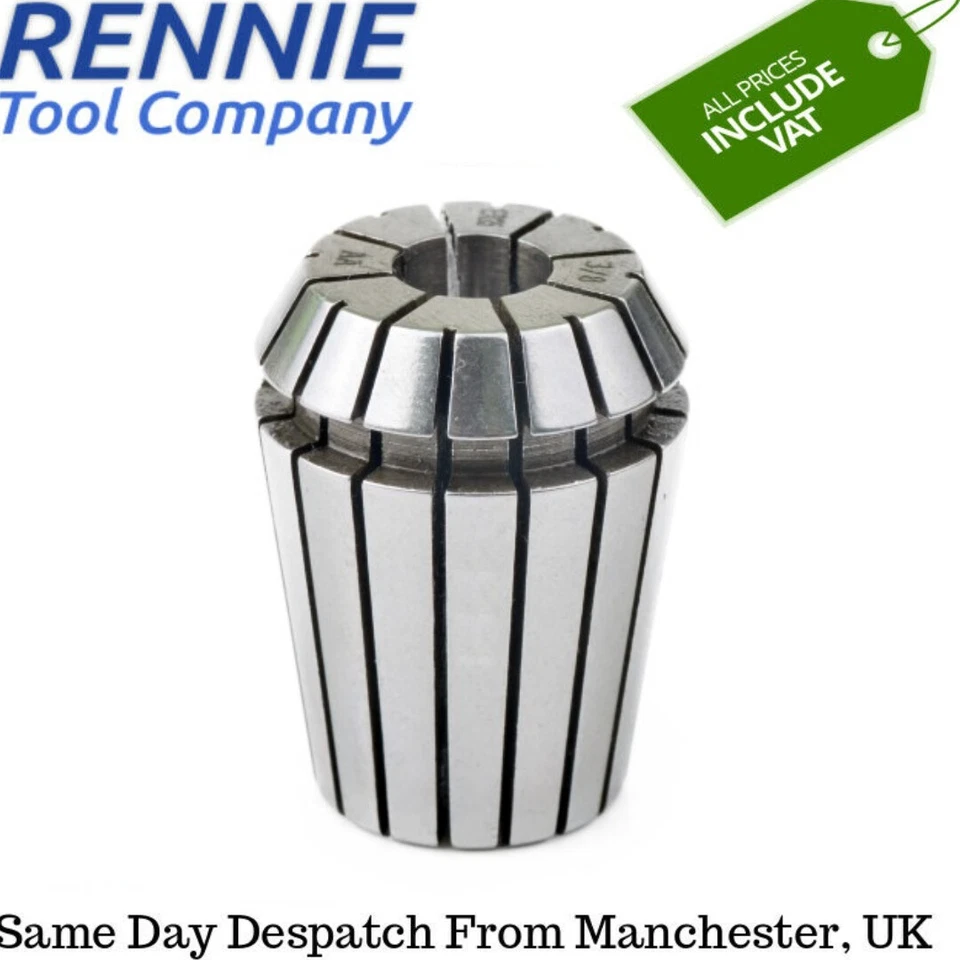 Rennie Tool Spring Collets ER11 ER16 ER20 ER25 ER32 All Metric & Imperial Sizes - Image 1 of 1
